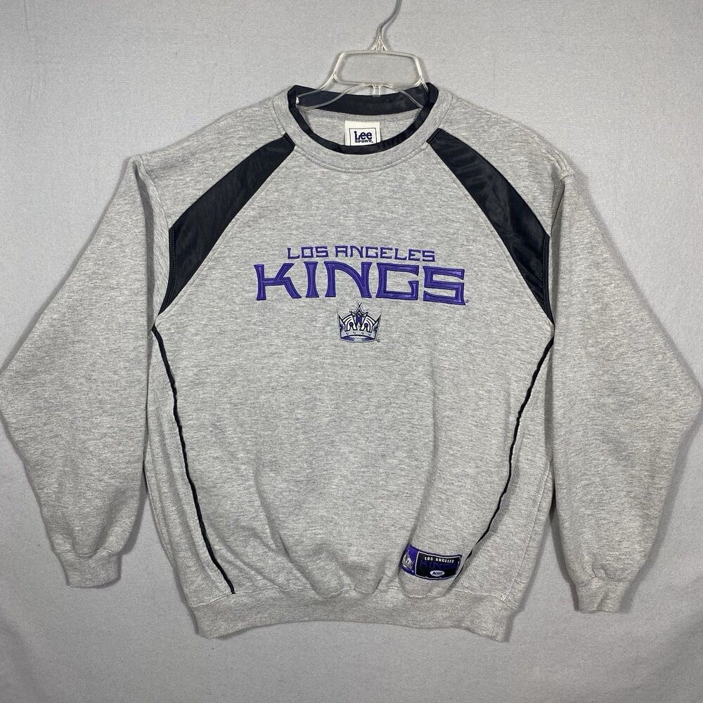 Los Angeles Kings Vintage Lee Sport Pullover Sweatshirt Large NHL Hockey